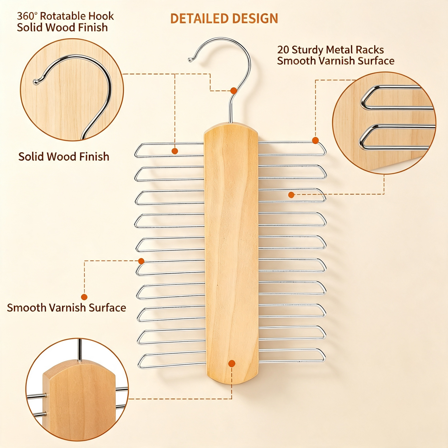 Tie and Belt Hanger Organizer