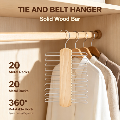 Tie and Belt Hanger Organizer