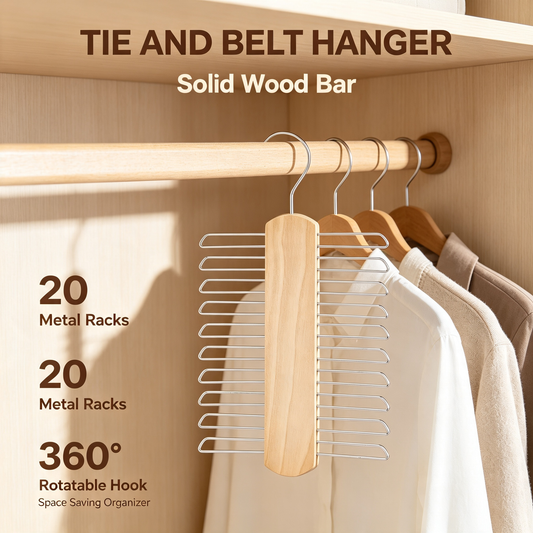 Tie and Belt Hanger Organizer