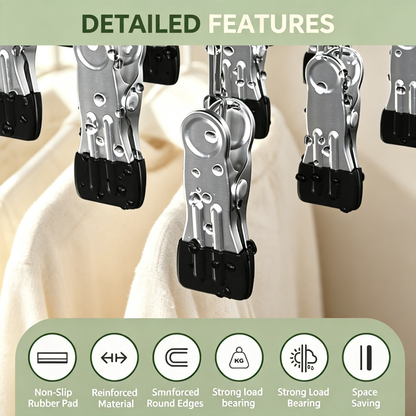 Sock Clip Hanger with 12 Clips
