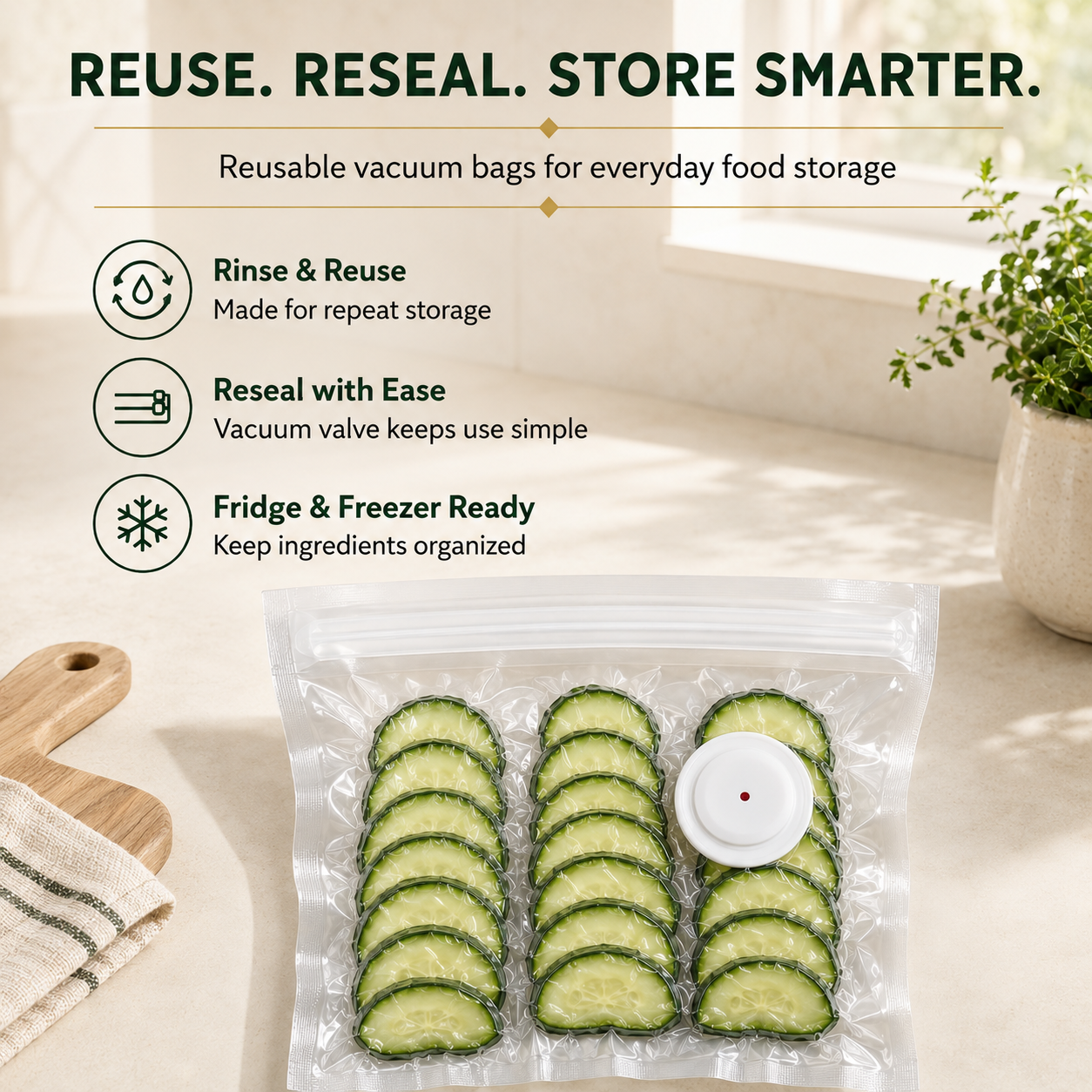 MiroCasa™ Portable Vacuum Food Sealer Bundle | Keeps Food Fresh 5x Longer